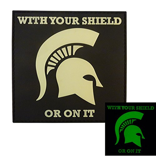LEGEEON with Your Shield OR ON IT Spartan Helmet Morale US Navy Seals PVC Rubber Touch Fastener Patch