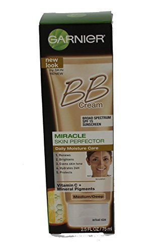 Garnier Skin Renew Miracle Skin Perfector B.B. Cream, Medium and Deep, 2.5 Fluid Ounce