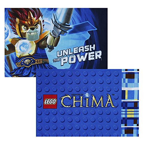 Set of 2 Lego Legends of Chima Pillowcases Laval Unleash the Power Bedding Pillow Covers