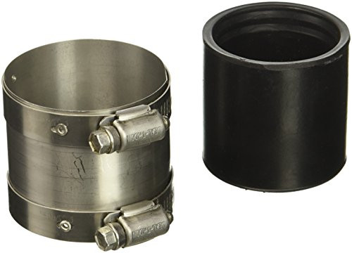 Fernco Inc. P3001-150 Proflex Reducing Coupling For Cast Iron, Plastic O 1.5-Inch Chrome