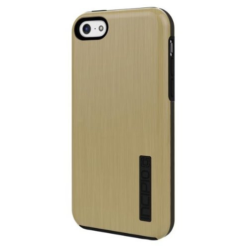 Incipio DualPro Shine Case for iPhone 5C - Retail Packaging - Gold/Gray