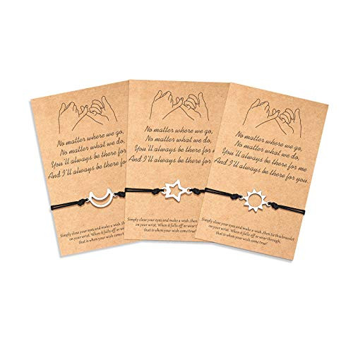 KINGSIN Best Friend Bracelets for 3 