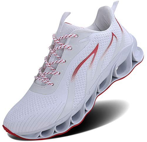 Wonesion Mens Breathable Walking Tennis Running Shoes Blade Slip on Casual Fashion Sneakers