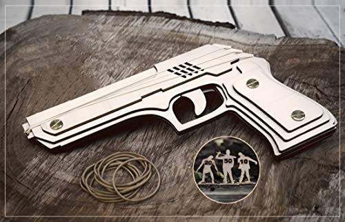 Rubber Bands Gun with Walking Dead Targets- Christmas Gift for Man