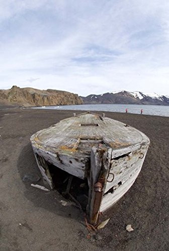 Posterazzi Wooden whaling boat Deception Island Antarctica Poster Print by Michael DeFreitas  -11 x 17-