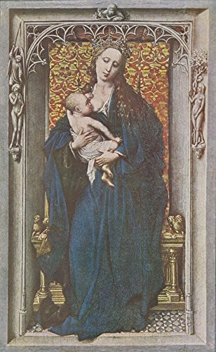 Worlds Great Pictures 1909 Virgin and Child Poster Print by Rogier van der Weyden -18 x 24-