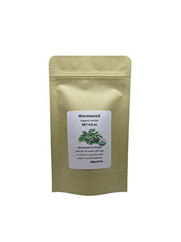 Organic Wormwood - Artemisia absinthium Loose Leaf by Nature Tea -4 oz-