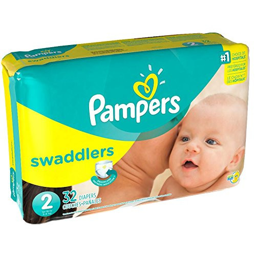 Pampers Swaddlers Diapers  Size 2  32 Count