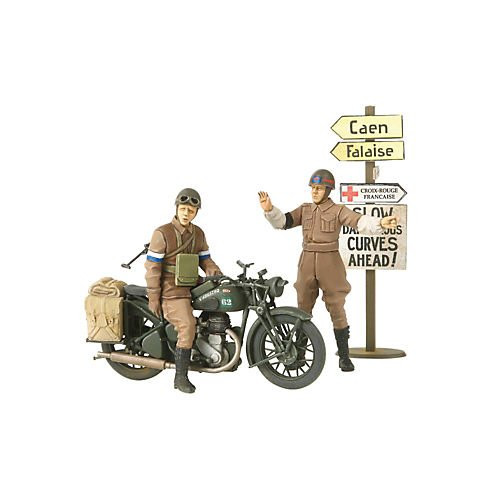 Tamiya 300035316 WWII Brit-BSA M20 Krad--Mi-Police 135