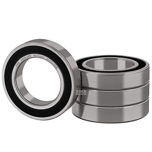 XiKe 4 Pcs 6009-2RS Double Rubber Seal Bearings 45x75x16mm Pre-Lubricated and Stable Performance and Cost Effective Deep Groove Ball Bearings- XiKe 4 Pcs 6009-2RS Double Rubber Seal Bearings 45x75x16mm Pre-Lubricated and Stable Performance and Cost Effective Deep Groove Ball Bearings-