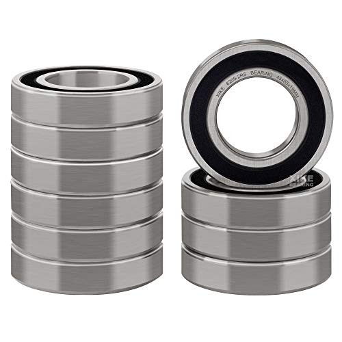 XiKe 10 Pcs 6209-2RS Double Rubber Seal Bearings 45x85x19mm Pre-Lubricated and Stable Performance and Cost Effective Deep Groove Ball Bearings- XiKe 10 Pcs 6209-2RS Double Rubber Seal Bearings 45x85x19mm Pre-Lubricated and Stable Performance and Cost Effective Deep Groove Ball Bearings-