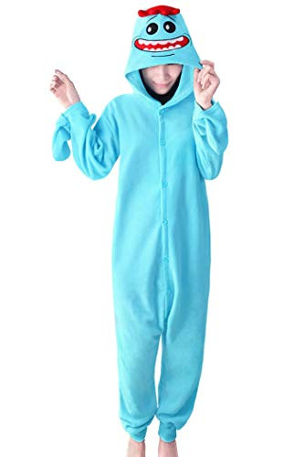 Lifeye Adult Rick Pajamas Anime Cosplay Costume Blue