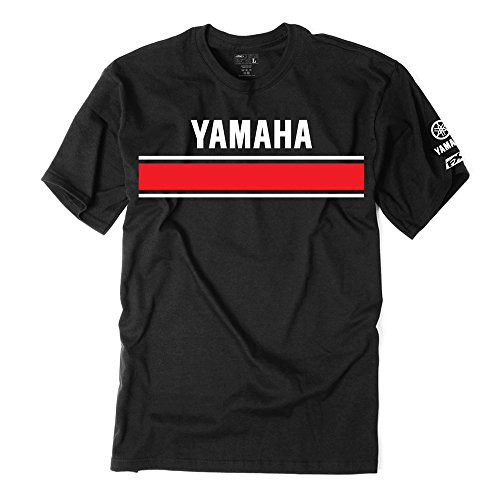 Factory Effex Unisex-Adult Yamaha Retro T-Shirt -Black  Large-