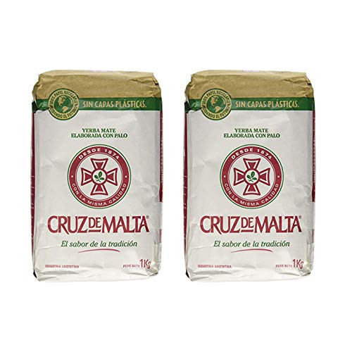 Cruz De Malta Yerba Mate 2 Pack -4-4lbs - 2 Kilos- Cruz De Malta Yerba Mate 2 Pack -4-4lbs - 2 Kilos-