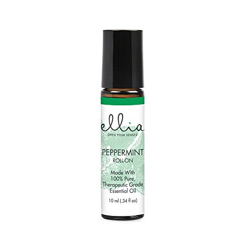 Ellia Peppermint Essential Oil Roll-On - 10ml  100 Pure  Therapeutic Grade -ARM-EO10ROPEP-