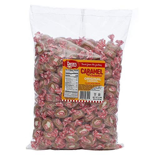 Goetzes Candy Vanilla Caramel Creams - 10 Pound Bag -160 Ounces- - Fresh from the Factory