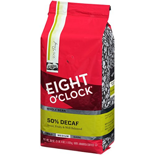 Eight OClock Whole Bean Coffee  50 Decaf  36 Ounce