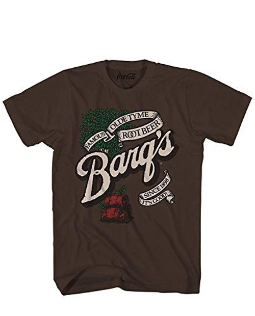 Barqs Root Beer Soda Pop Drink Funny Classic Vintage Logo Mens Adult Graphic Tee T-Shirt -Medium-