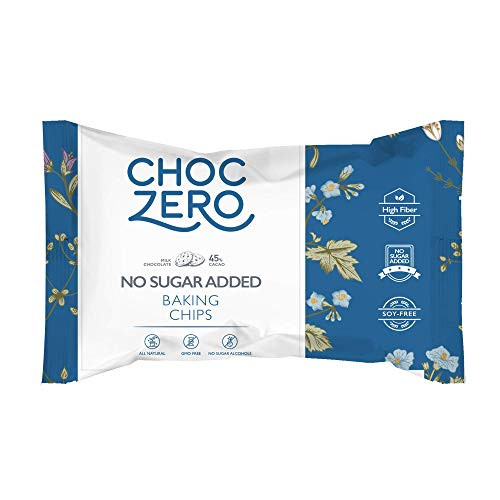 ChocZeros Milk Chocolate Chips - No Sugar Added Low Carb Keto Friendly 7oz ChocZeros Milk Chocolate Chips - No Sugar Added Low Carb Keto Friendly 7oz