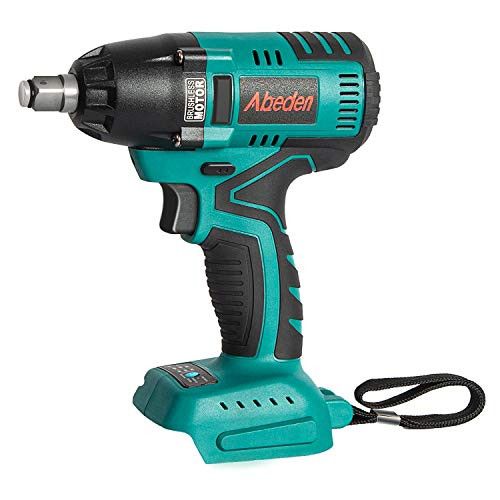18V Cordless Impact Wrench -No Battery- Brushless Motor with 1-2 Chuck Max Torque 295 ft-lbs-400N-M- Compatible with 18V Makita Battery 1 Driver Imp
