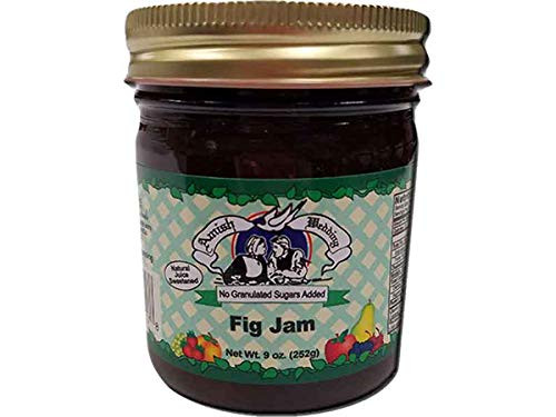 Amish Wedding Old Fashioned Fig Jam - No Sugar Added - 9 oz - 2 Jars Amish Wedding Old Fashioned Fig Jam - No Sugar Added - 9 oz - 2 Jars
