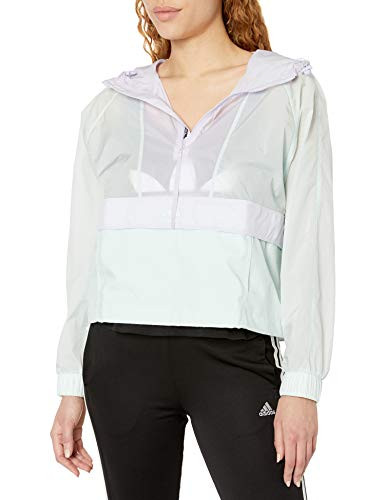 adidas Outdoor Womens Cropped WIND-RDY Dark Green-Purple Tint Medium