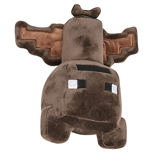 JINX Minecraft Happy Explorer Bat Plush Stuffed Toy  Brown  7 Tall