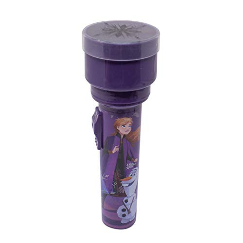 Frozen 2 Anna Elsa Handheld Flashlight Projector Light with Character Lens - Halloween Safety Trick or Treat  Night Light or Play