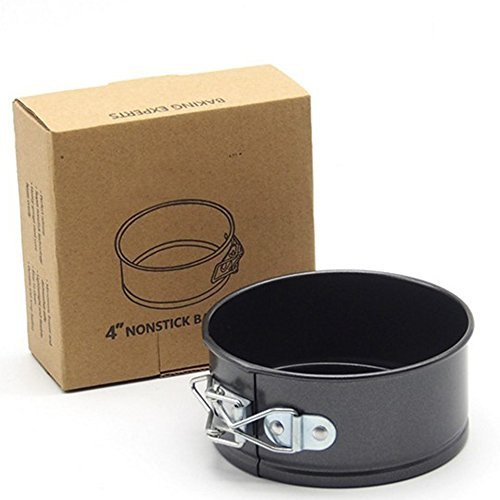One button Bakeware Springform Pan Springform Cake Cheesecake Tart Quiche Pan 4 inch or 7 inch (4 inch)