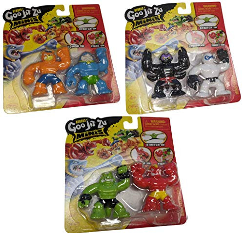 Heroes of Goo Jit Zu Minis Versus Bundle - Pantaro  Scorpius  Thrash  Tygor  Blazagon  and Rock Jaw