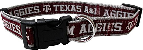 Pets First Collegiate Pet Accessories  Dog Collar  Texas AandM Aggies  Large