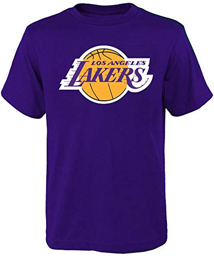 NBA Kids Youth Team Color Alternate Primary Logo T-Shirt -10-12  Los Angeles Lakers Purple-
