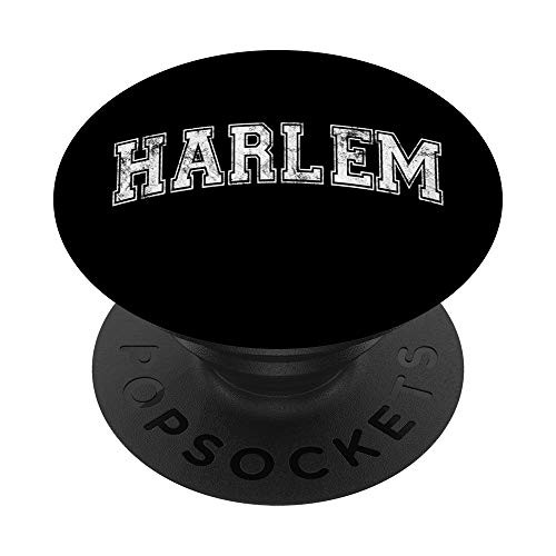 Harlem Classic Vintage Black I New York City State Gift PopSockets Grip and Stand for Phones and Tablets