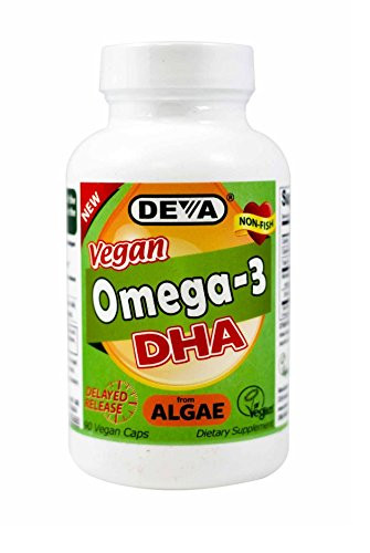 Deva Vegan Omega-3 DHA Algae, Delayed Release 90 Vcap