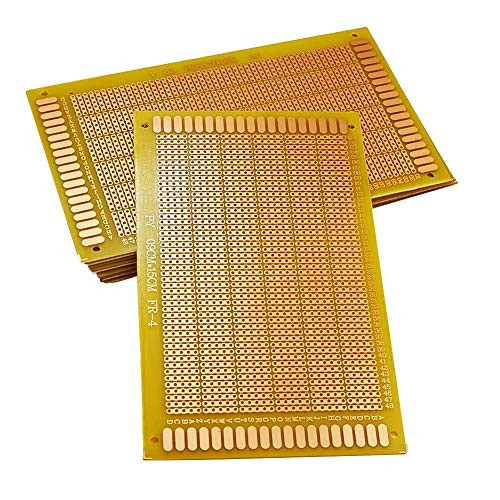 YUNGUI 5pcs 9X15cm DIY Solder-able Prototype Breadboard 5 Joint Hole Copper PCB Electronic Experiment Circuit Board