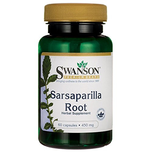 Swanson Sarsaparilla Root 450 Milligrams 60 Capsules