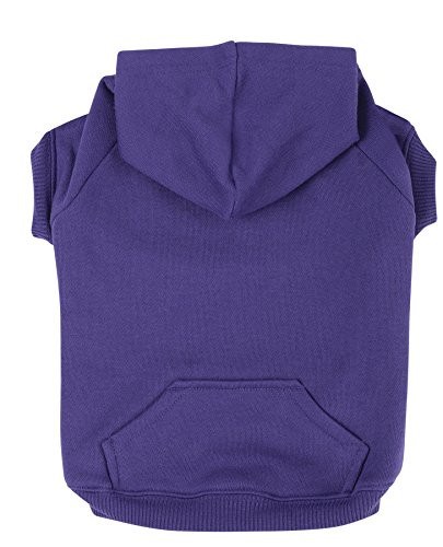 Zack and Zoey Basic Hoodie for Dogs  12 Small  Ultra Violet