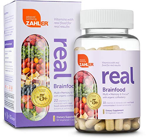 Zahler Real Advanced Multivitamin for Women and Men Real Food Based Multivitamin with Zinc Vitamin C Vitamin D3 and More Certified Kosher -Brainf Zahler Real Advanced Multivitamin for Women and Men Real Food Based Multivitamin with Zinc Vitamin C Vitamin D3 and More Certified Kosher -Brainf