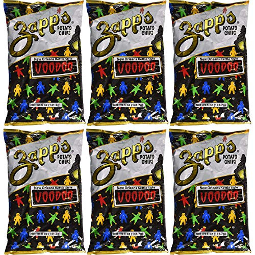 Zapps Potato Chips - NEW ORLEANS KETTLE STYLE VOODOO - 6 x 5 oz