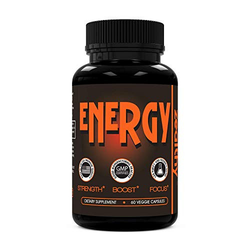 Zealthy Energy - Caffeine Supplement Pills for Boost Focus  Sustain Energy and Remove Brain Fog- Best Energy Booster Pill Supplements with Nootropic  Pa