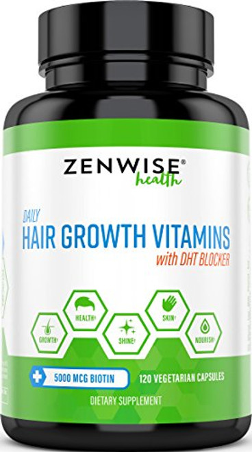 Hair Growth Vitamins Supplement - 5000 mcg Biotin and DHT Blocker Hair Loss Treatment for Men and Women - 2 Month Supply - Vitamin A and E to Stimulate Fast Hair Growth Vitamins Supplement - 5000 mcg Biotin and DHT Blocker Hair Loss Treatment for Men and Women - 2 Month Supply - Vitamin A and E to Stimulate Fast