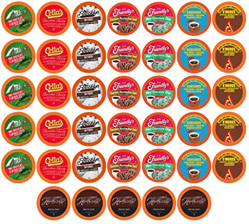 Two Rivers Coffee Chocolate Lovers Coffee Pods Single Serve Cups Variety Pack Sampler for Keurig K Cup Brewer 40 Count Two Rivers Coffee Chocolate Lovers Coffee Pods Single Serve Cups Variety Pack Sampler for Keurig K Cup Brewer 40 Count