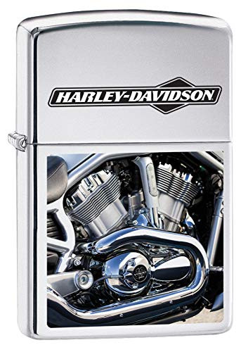 Zippo Harley-Davidson Engine High Polish Chrome Pocket Lighter  One Size