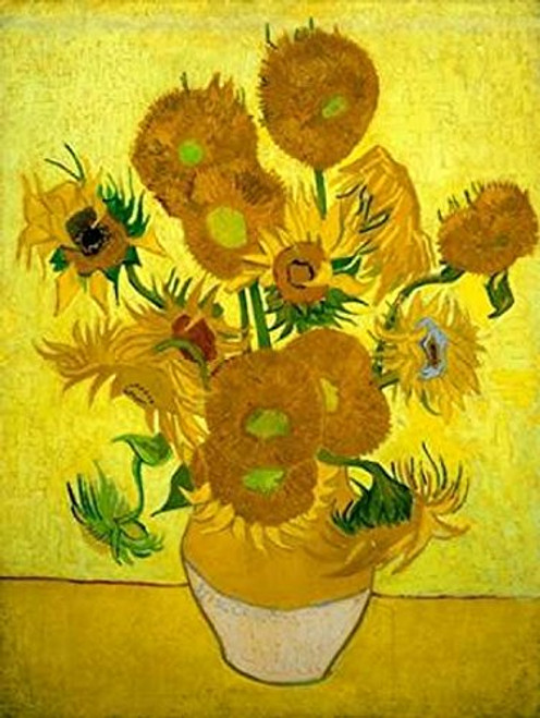 Posterazzi Zonnebloemen Poster Print by Vincent Van Gogh  -11 x 14-