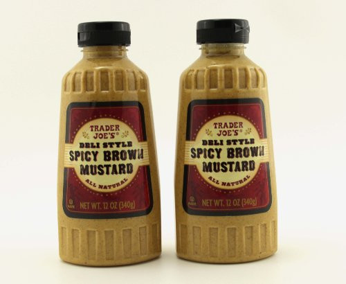 Trader Joes Deli Style Spicy Brown Mustard 12 oz jars  2 pack