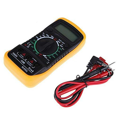 XL830L AC-DC Multimeter LCD Digital Volt Amp Ohm Tester Meter Voltmeter Ammeter Overload Protect With Probe