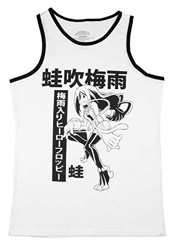My Hero Academia Mens Tsuyu Asui Froppy Ringer Muscle Tank -X-Large-