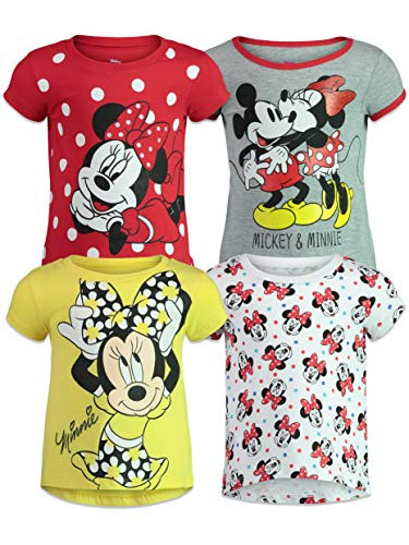 Disney Minnie Mouse Baby Girls 4 Pack Short Sleeve T-Shirts 18 Months