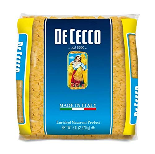 De Cecco Semolina Pasta Farfalle 5 Pound De Cecco Semolina Pasta Farfalle 5 Pound