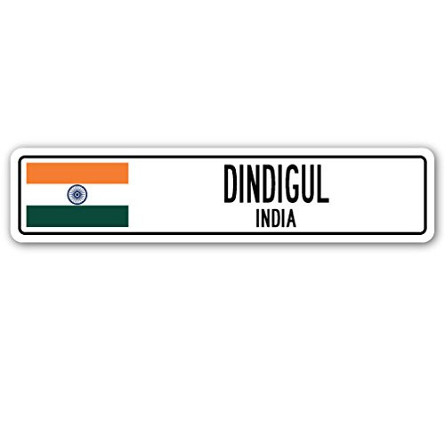 DINDIGUL  India Street Sign Indian Flag City Country Road Wall Gift DINDIGUL  India Street Sign Indian Flag City Country Road Wall Gift